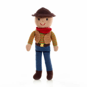 Crocheted Organic Doll | Cattleman