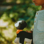 Organic Crocheted Rattle Toy | Sheep Dog