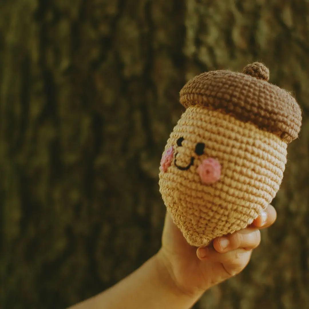 Organic Crocheted Veggie Rattle | Friendly Acorn