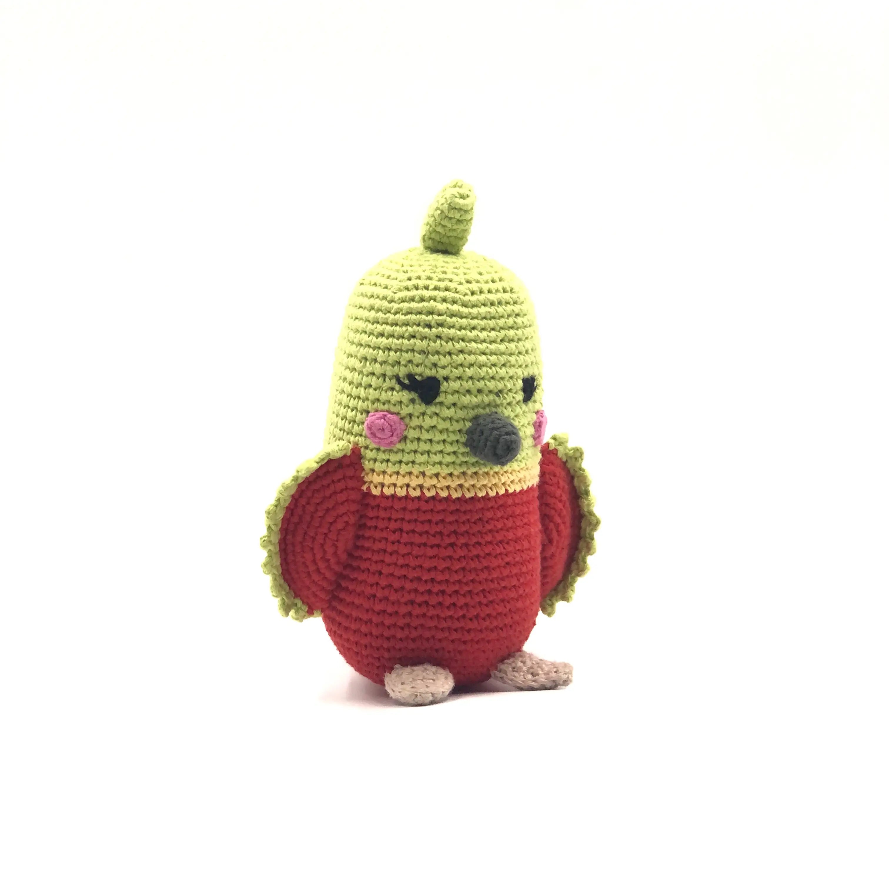 Organic Crocheted Rattle Toy | Birds