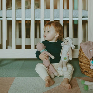 Organic Crocheted Rattle Toy | Pig