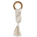 Luna Macrame Teether | Cream