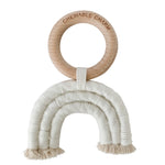 Load image into Gallery viewer, Rainbow Macrame Teether | Cream
