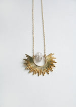 Load image into Gallery viewer, Herkimer Diamond Starburst Necklace
