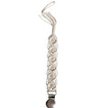 Nell Macrame Pacifier Clip | Cream