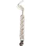 Load image into Gallery viewer, Nell Macrame Pacifier Clip | Cream
