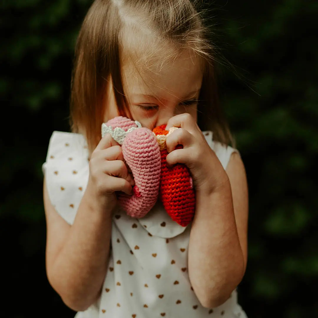 Organic Crocheted Nature Rattle | Friendly Heart