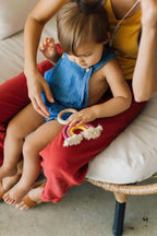 Rainbow Macrame Teether | Mustard & Berry