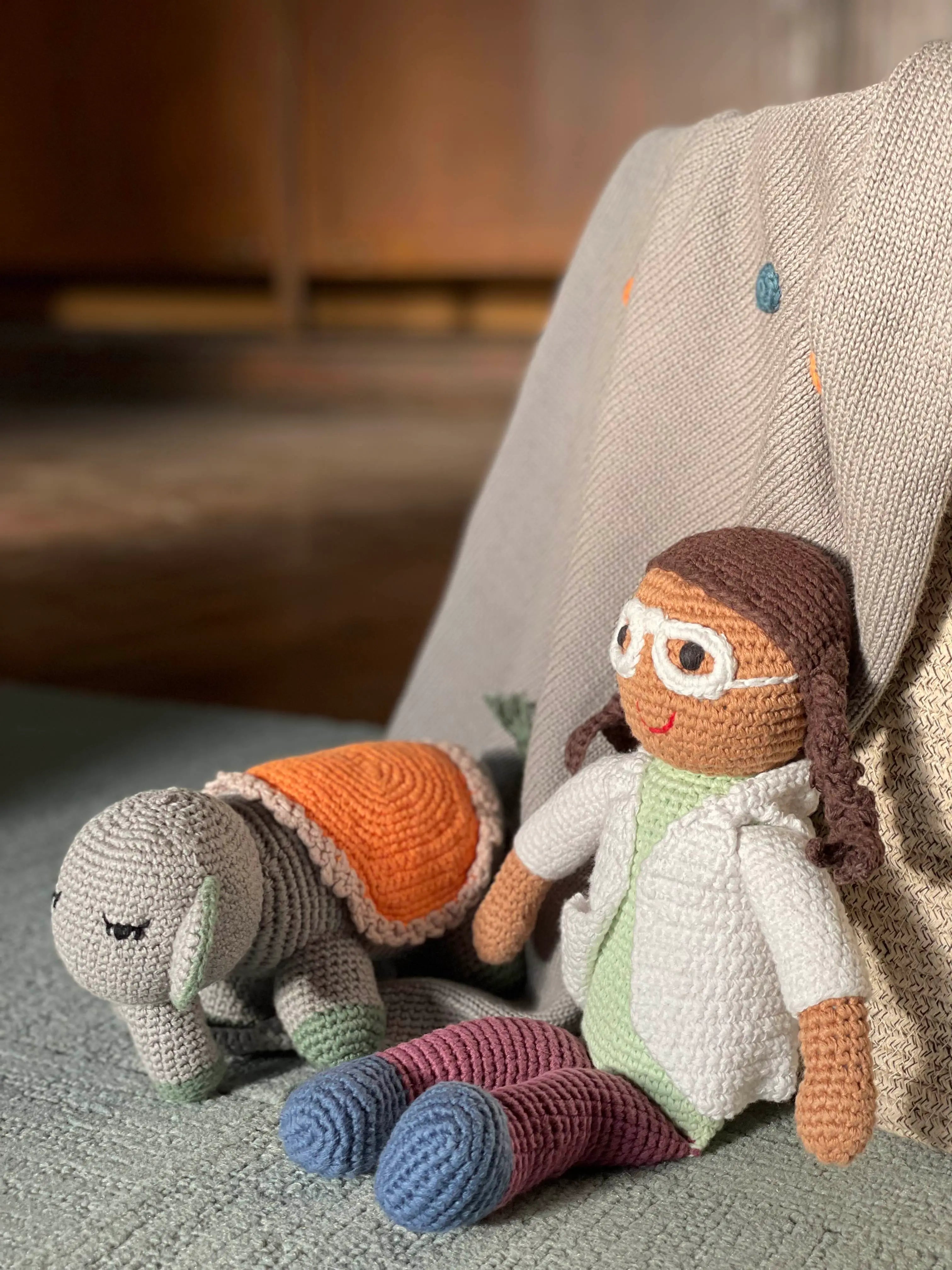Crocheted Organic Doll | Scientist