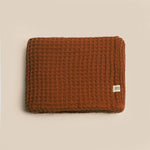 Load image into Gallery viewer, Organic Weightless Waffle Throw Blanket | Clay
