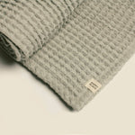 Load image into Gallery viewer, Organic Weightless Waffle Baby Blanket | Aloe
