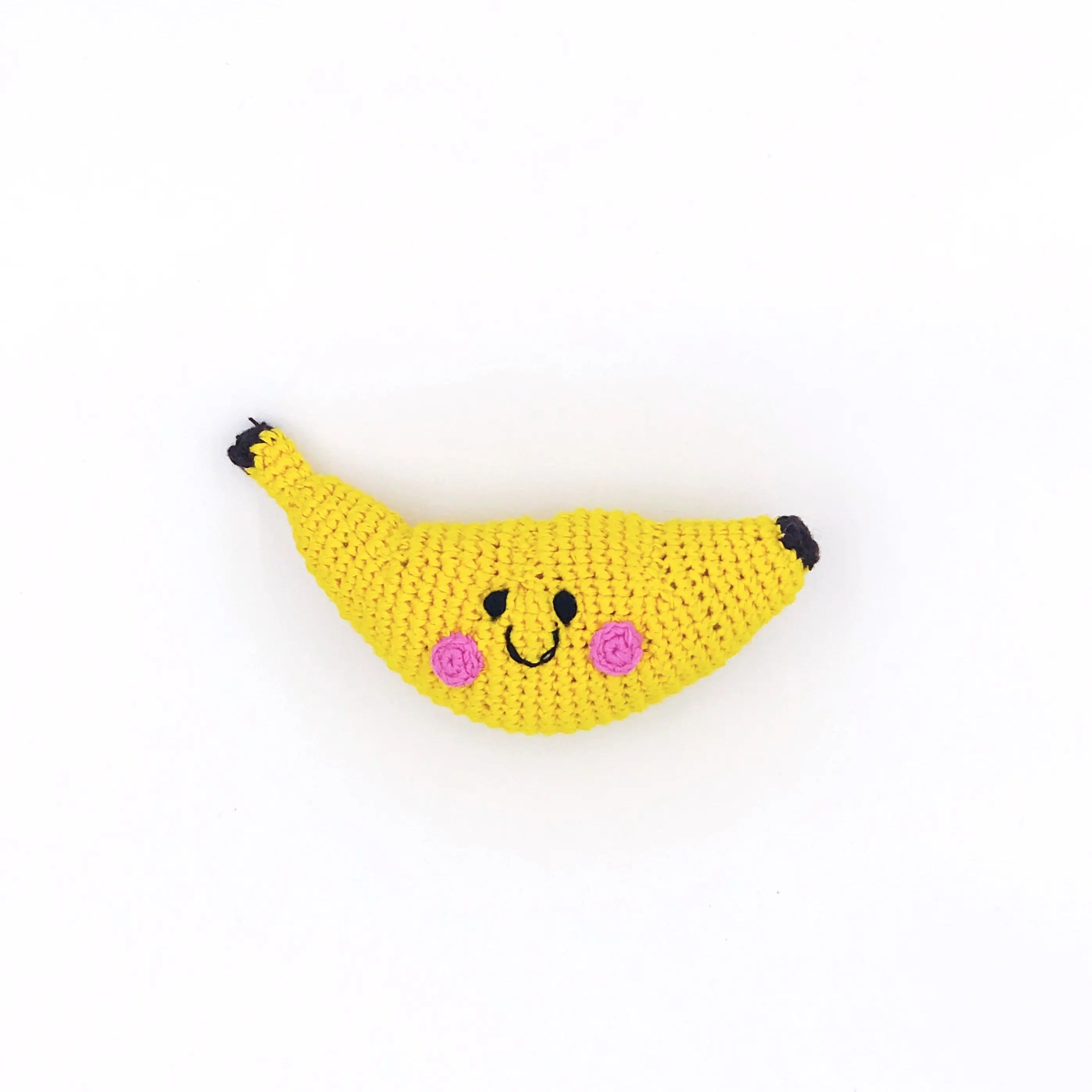 Organic Crocheted Fruit Rattle | Friendly Banana