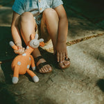 Load image into Gallery viewer, Organic Crocheted Rattle Toy | Giraffe
