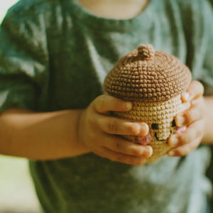 Organic Crocheted Veggie Rattle | Friendly Acorn