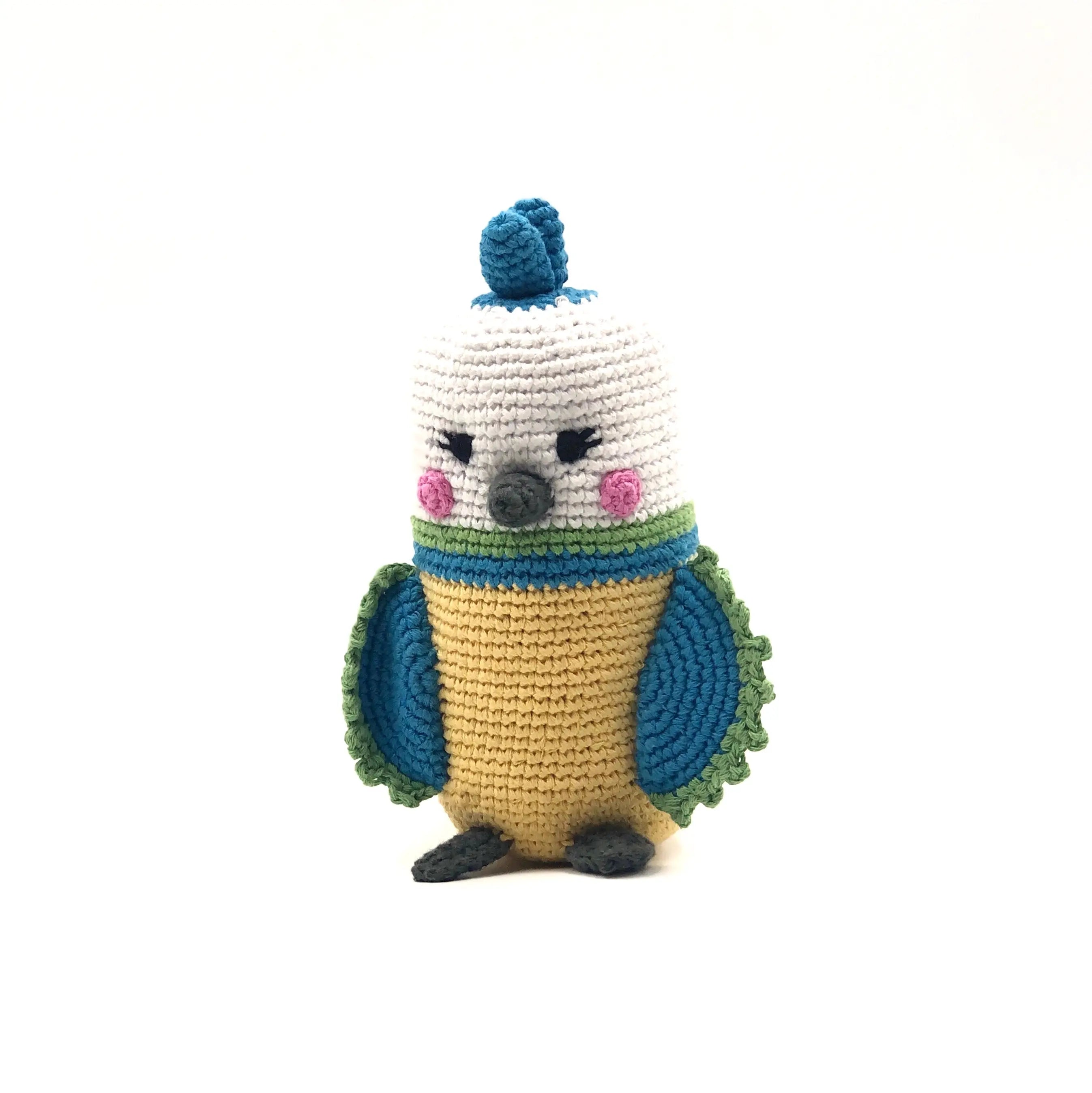 Organic Crocheted Rattle Toy | Birds