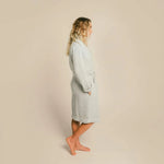 Load image into Gallery viewer, The Organic Weightless Waffle Robe - Silver
