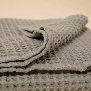 Organic Weightless Waffle Throw Blanket | Aloe