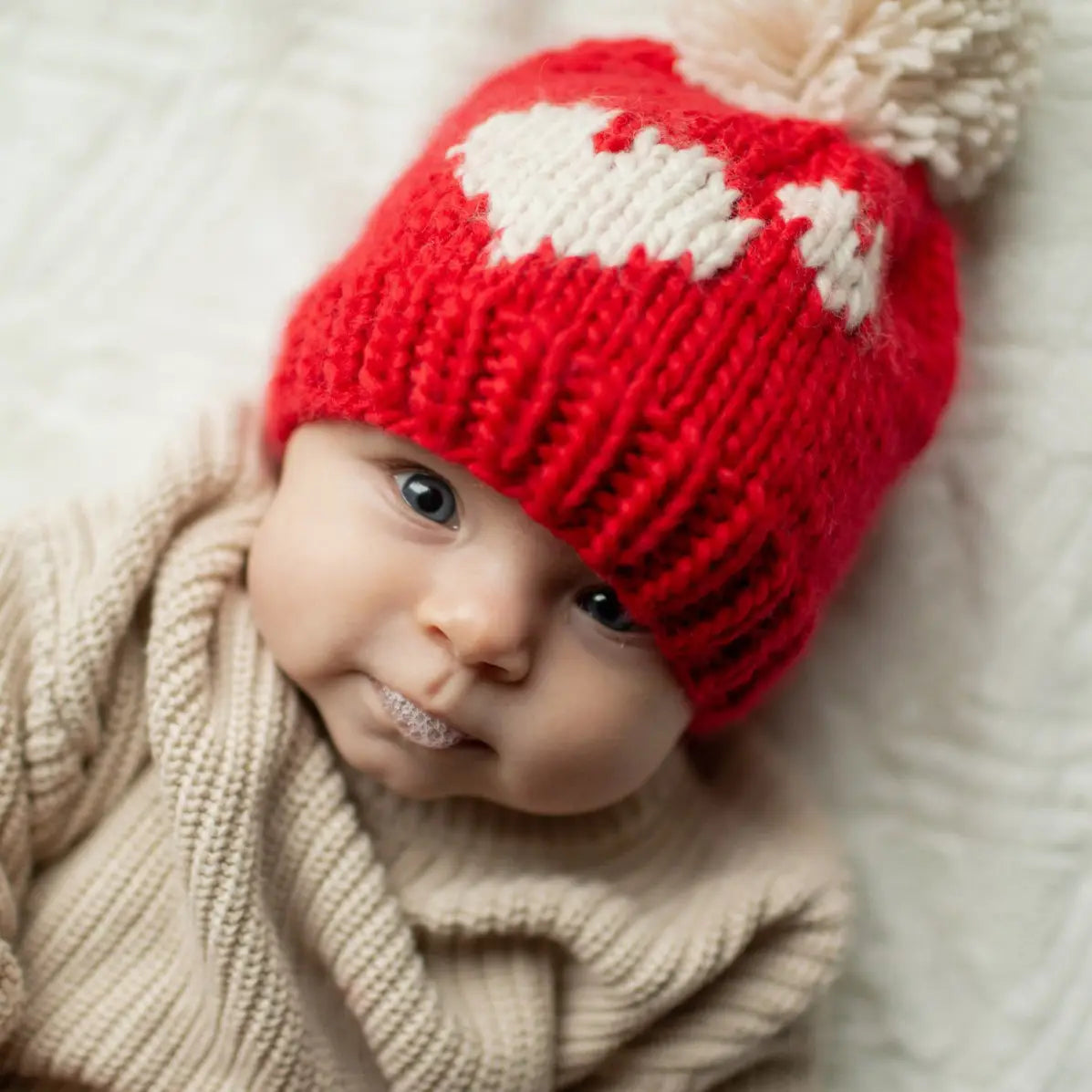 Sweetheart Valentine's Day Hand Knit Beanie Hat