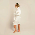 Load image into Gallery viewer, The Organic Gauzy Robe - White
