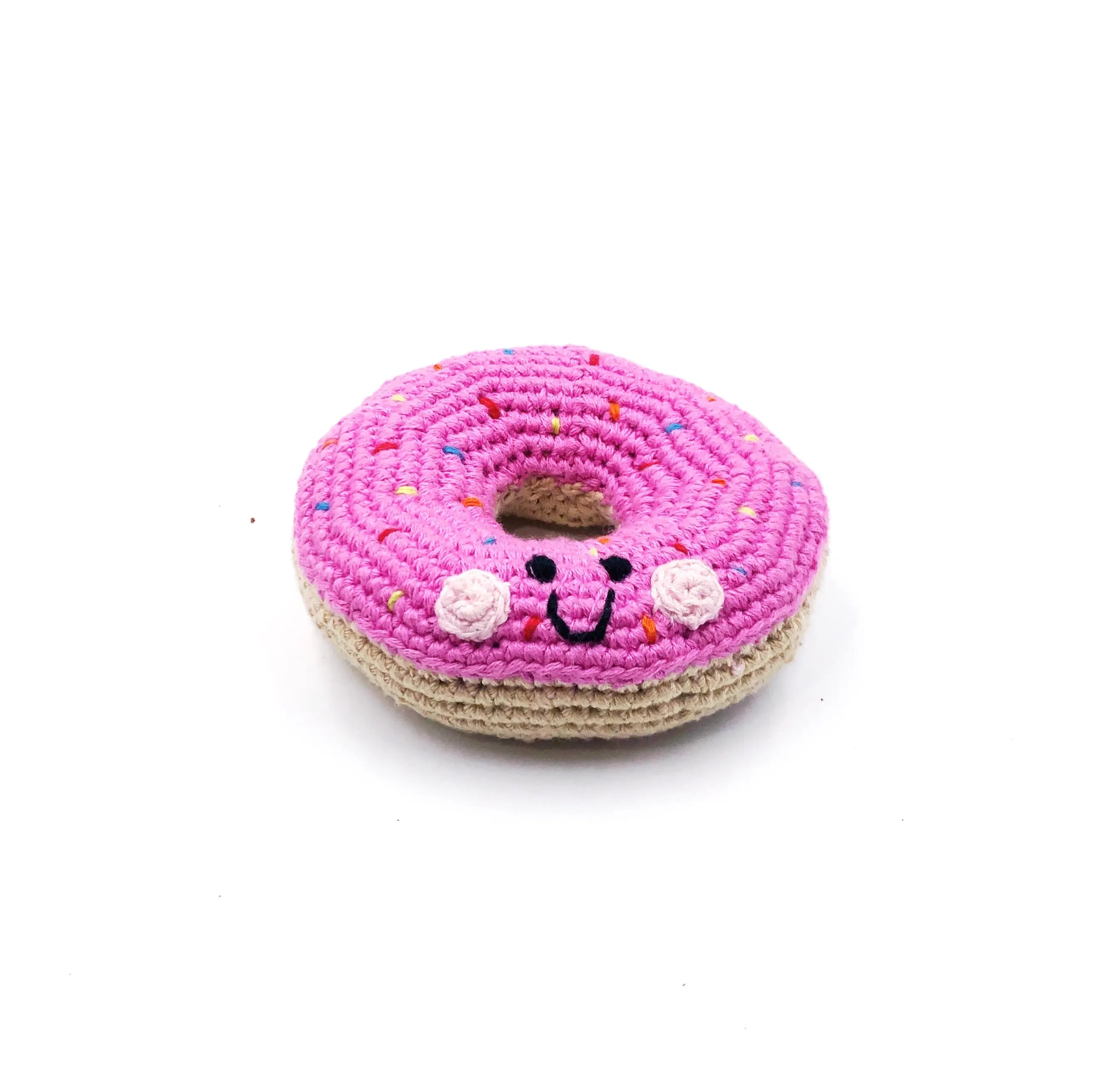 Organic Crocheted Sweets Rattle | Friendly Donuts