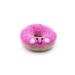 Load image into Gallery viewer, Organic Crocheted Sweets Rattle | Friendly Donuts
