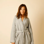 Load image into Gallery viewer, The Organic Weightless Waffle Robe - Aloe
