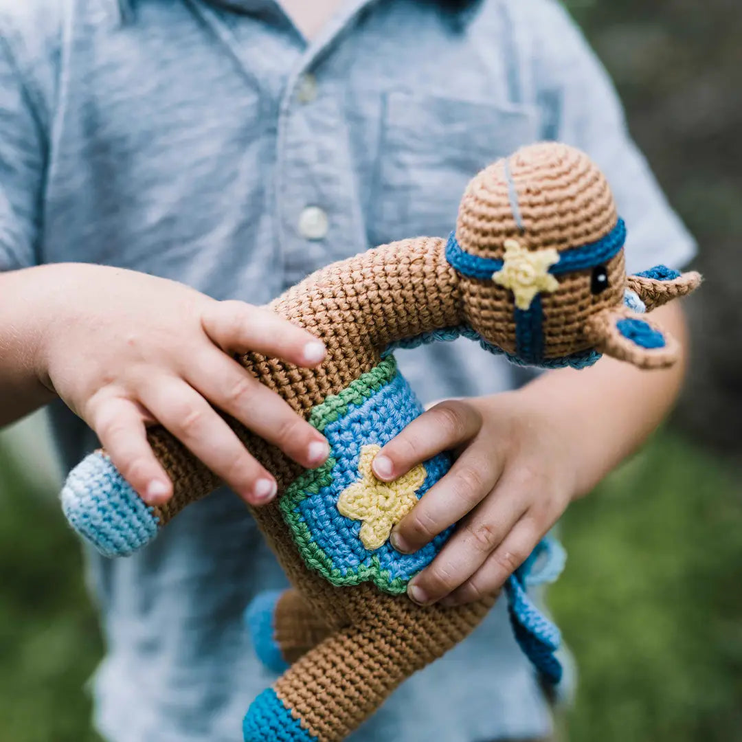 Organic Crocheted Rattle Toy | Horse