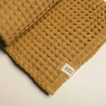 Load image into Gallery viewer, Organic Weightless Waffle Baby Blanket | Dijon
