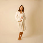 Load image into Gallery viewer, The Organic Weightless Waffle Robe - Wheat
