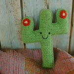 Load image into Gallery viewer, Organic Crocheted Nature Rattle | Friendly Cactus
