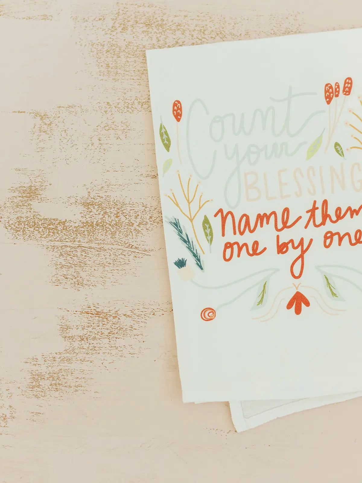 Count Your Blessings | Flour Sack Towel