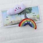 Load image into Gallery viewer, Organic Crocheted Nature Rattle | Friendly Rainbow
