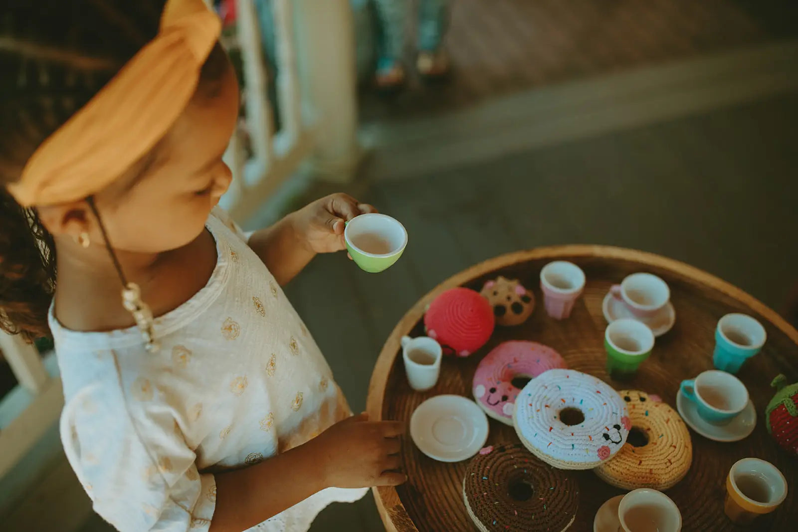Organic Crocheted Sweets Rattle | Friendly Donuts