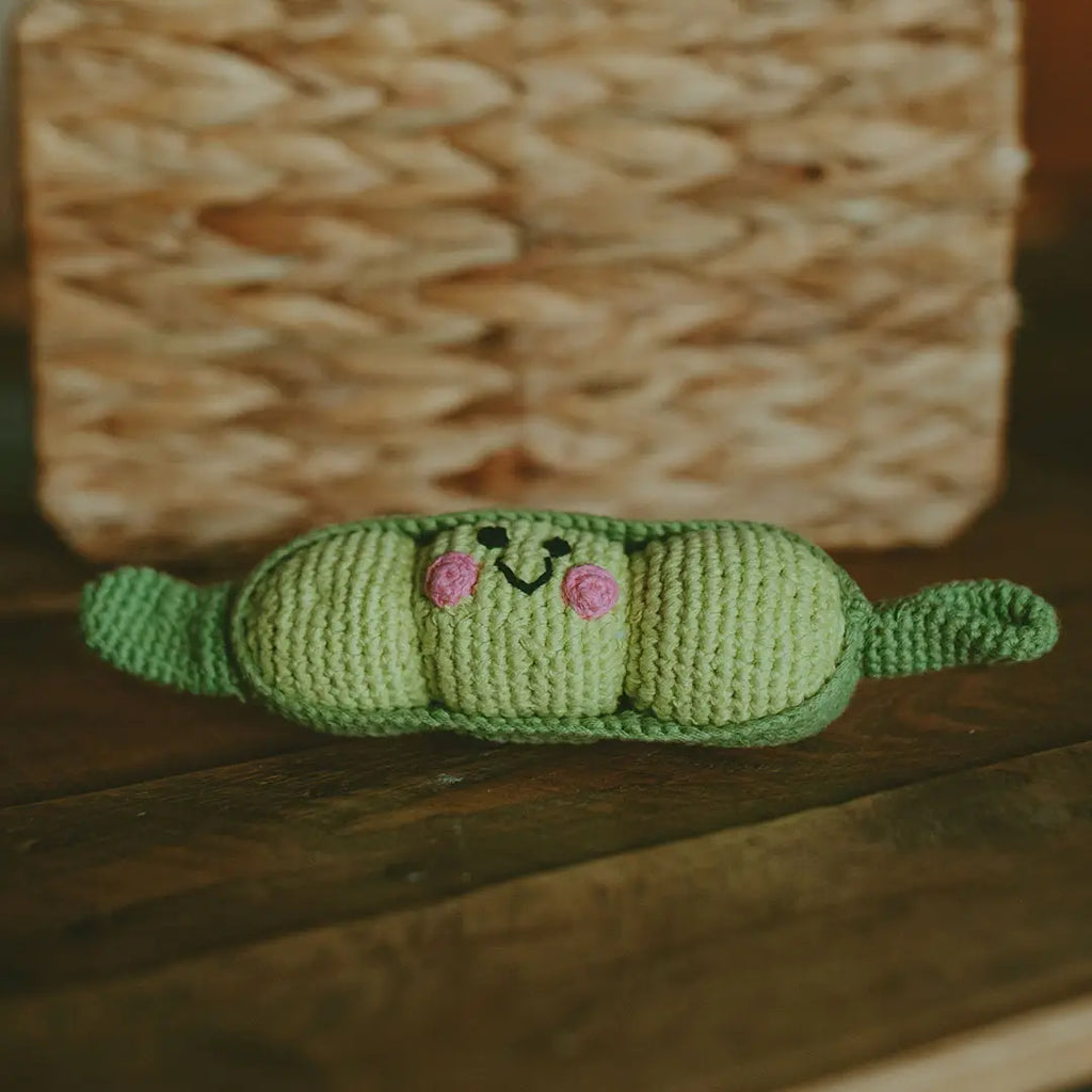 Organic Crocheted Veggie Rattle | Friendly Peapod