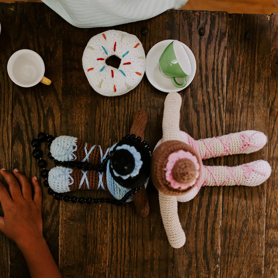 Crocheted Organic Doll | Pink Ballerina