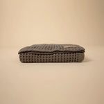 Load image into Gallery viewer, Organic Weightless Waffle Throw Blanket | Coal
