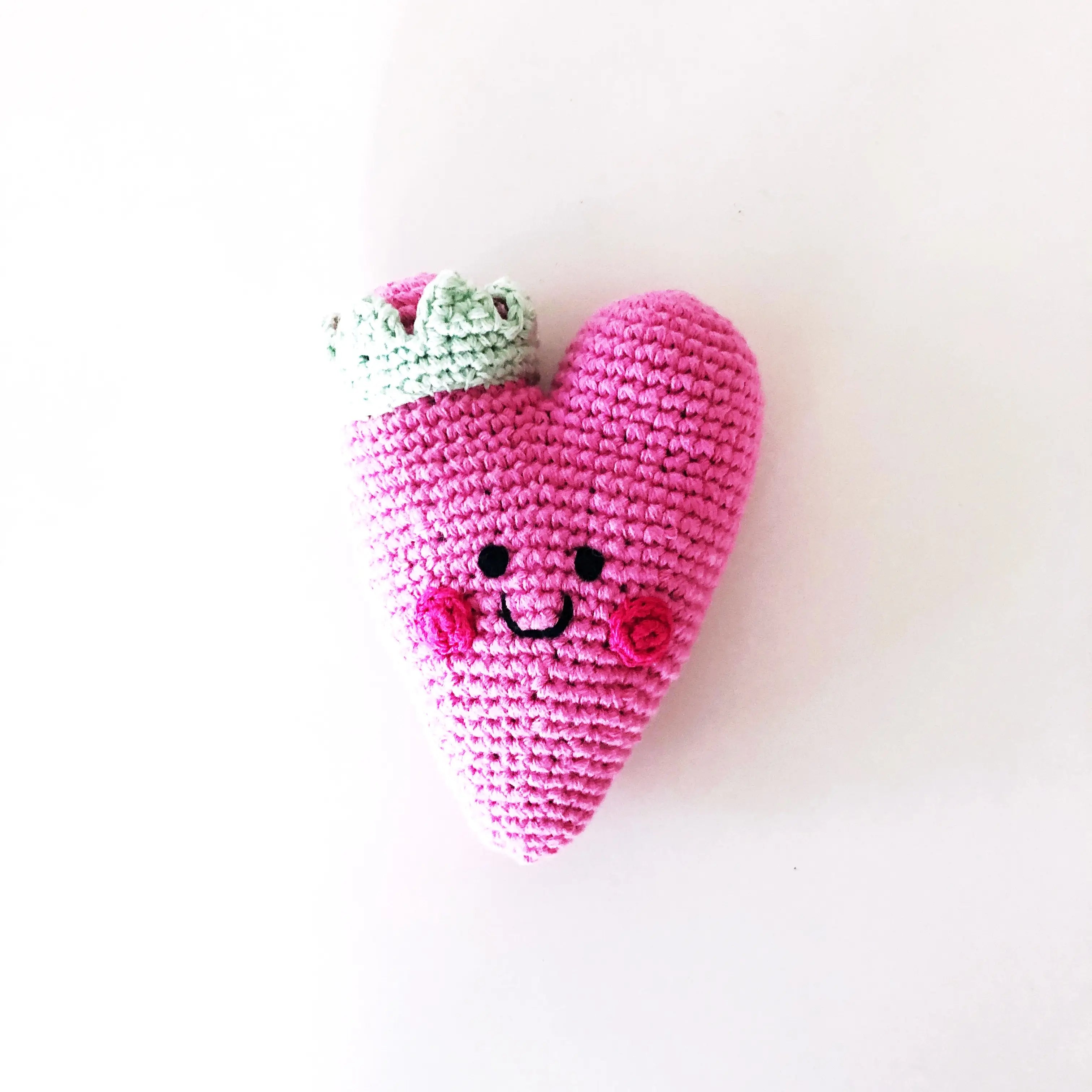 Organic Crocheted Nature Rattle | Friendly Heart