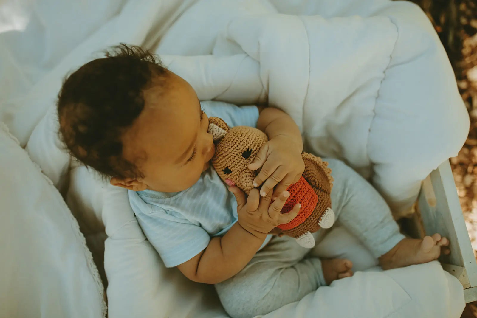 Organic Crocheted Rattle Toy | Birds