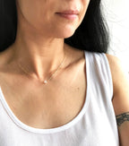 Herkimer Diamond Minimalist Necklace