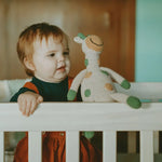 Load image into Gallery viewer, Organic Crocheted Veggie Rattle | Friendly Pumpkin
