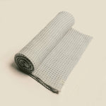 Load image into Gallery viewer, Organic Weightless Waffle Throw Blanket | Silver
