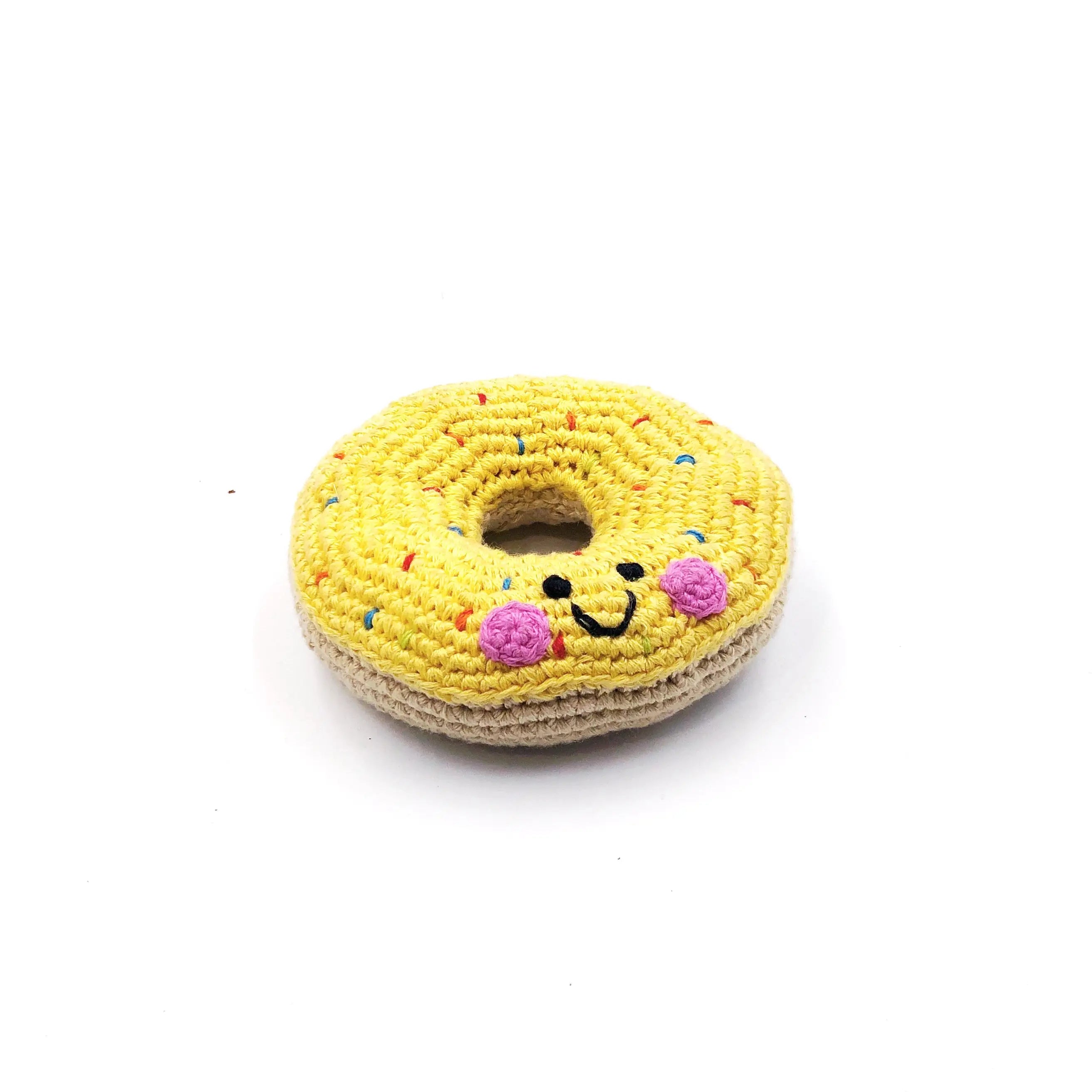 Organic Crocheted Sweets Rattle | Friendly Donuts