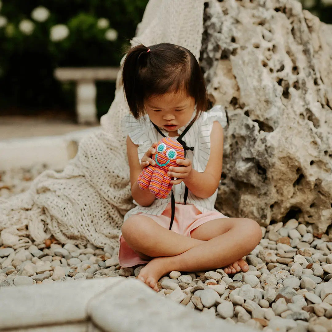Organic Crocheted Rattle Toy | Octopus