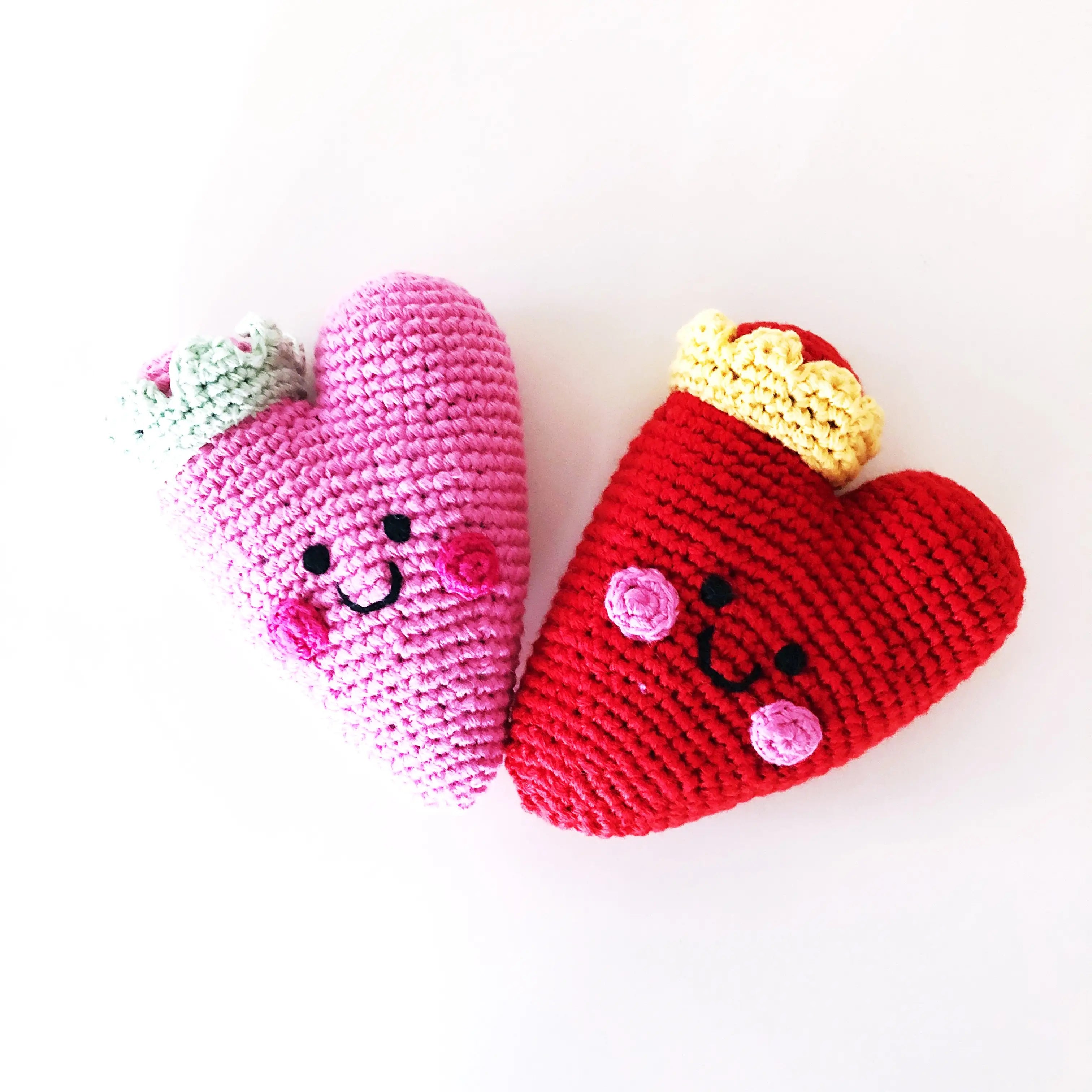 Organic Crocheted Nature Rattle | Friendly Heart