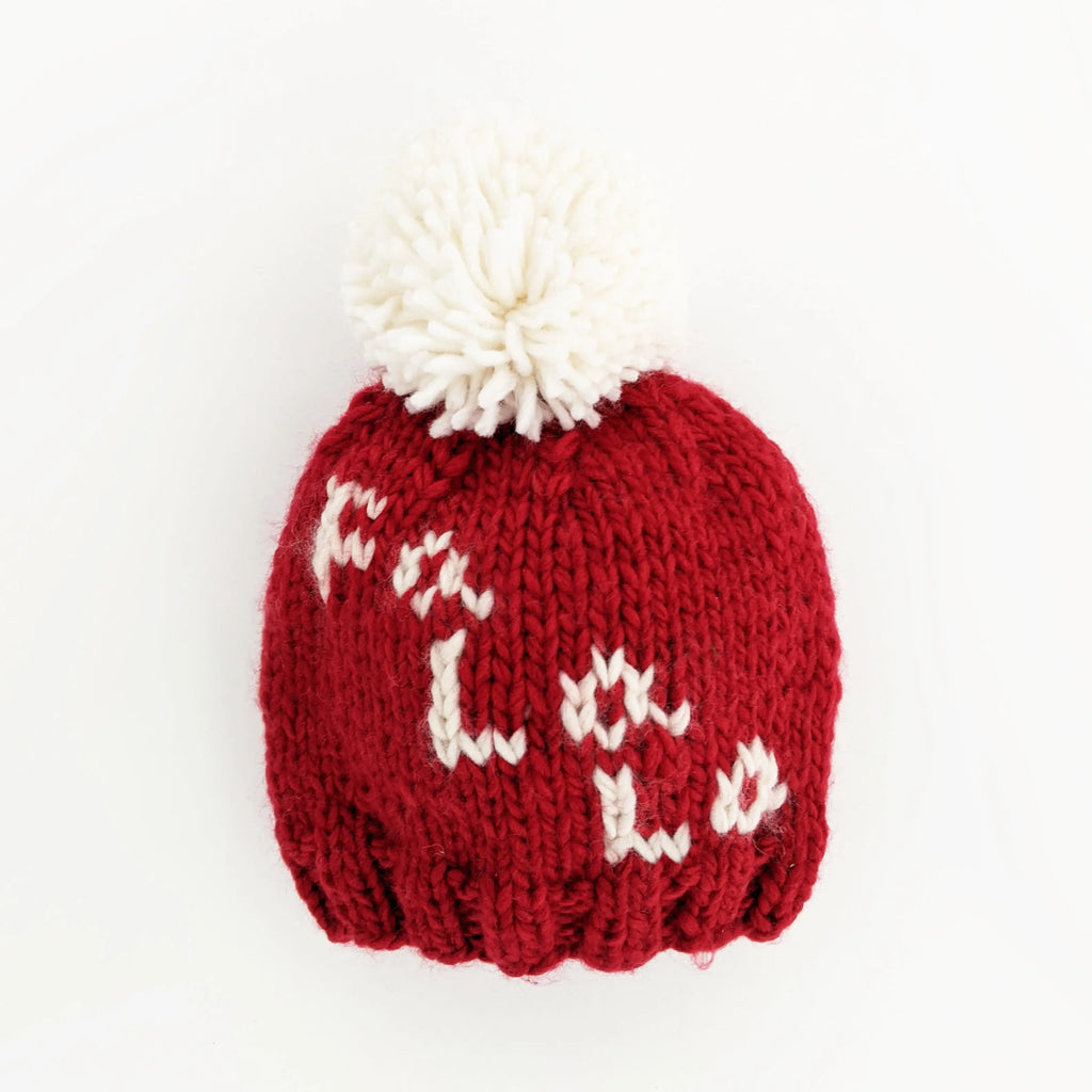 Fa La La Hand Knit Pom Pom Beanie Hat