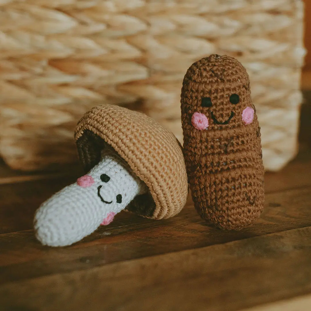 Organic Crocheted Veggie Rattle | Friendly Potato