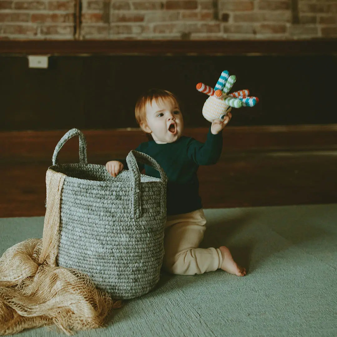 Organic Crocheted Rattle Toy | Octopus