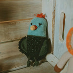 Load image into Gallery viewer, Organic Crocheted Rattle Toy | Guinea Fowl
