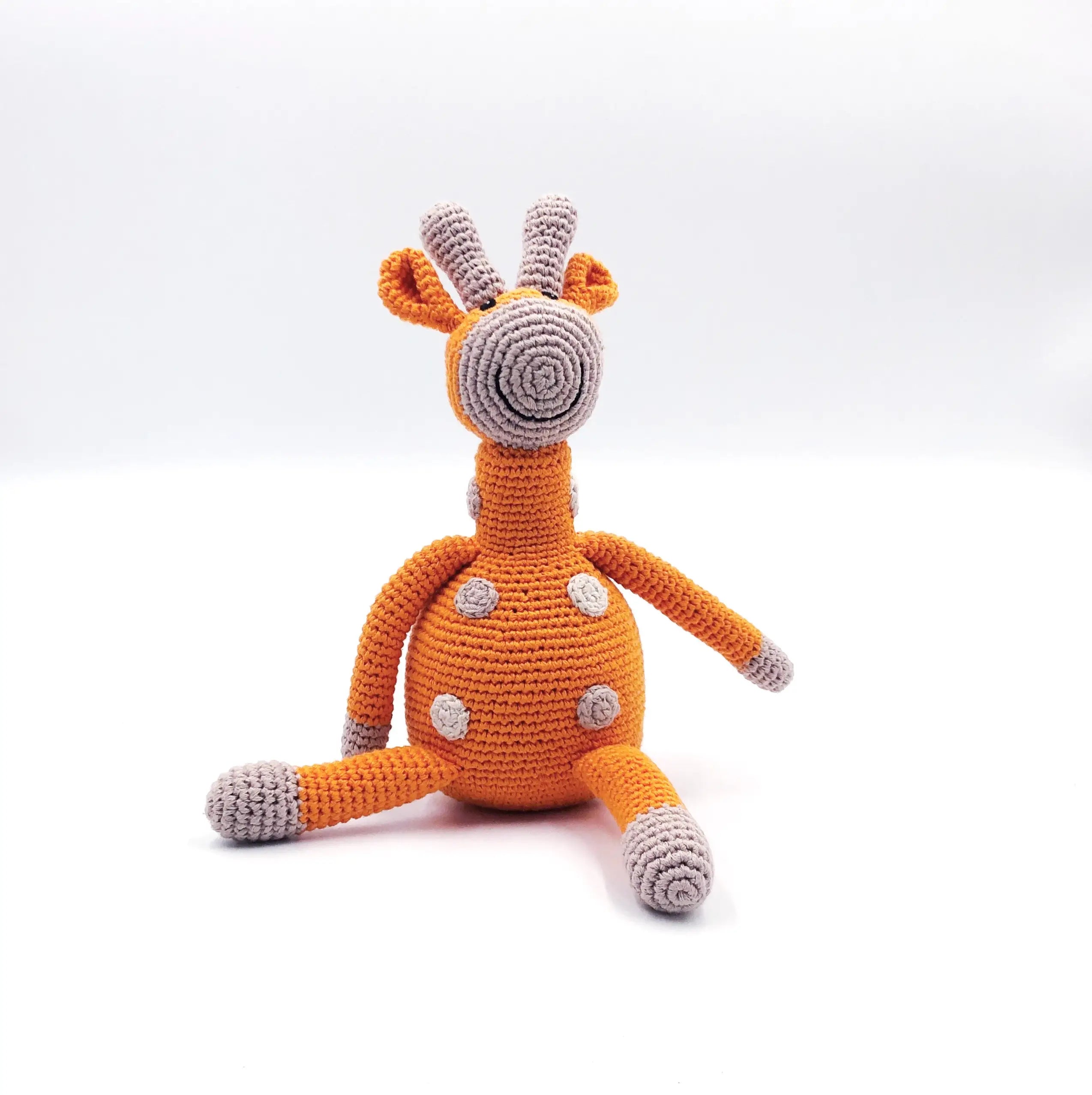 Organic Crocheted Rattle Toy | Giraffe