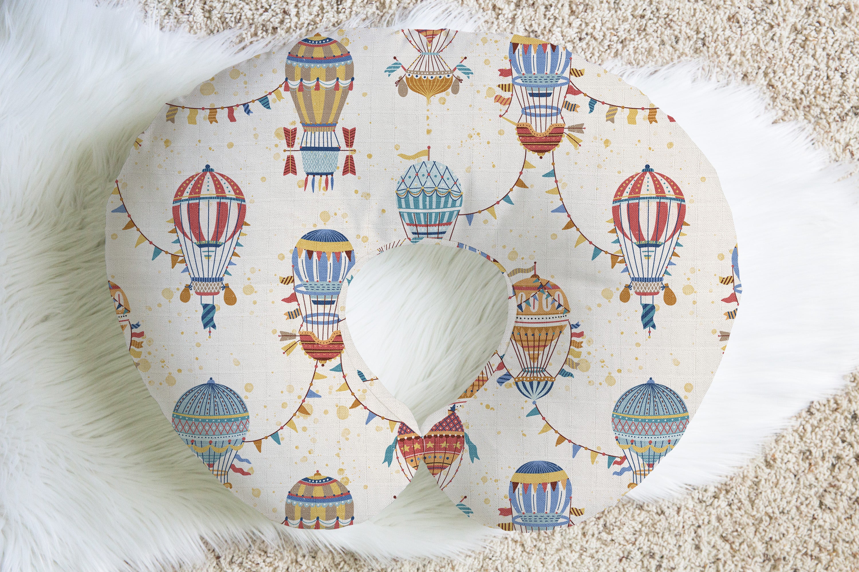 Balloon Parade | 100% Organic Cotton Muslin Baby Bedding